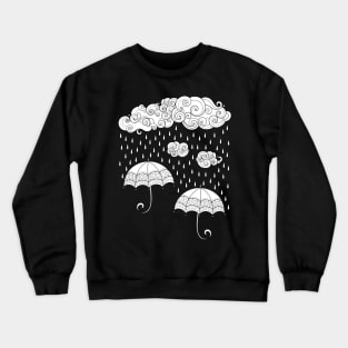 Noncolored Fairytale Weather Forecast Print Crewneck Sweatshirt